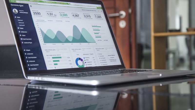 Dashboard analytics con metriche e grafici